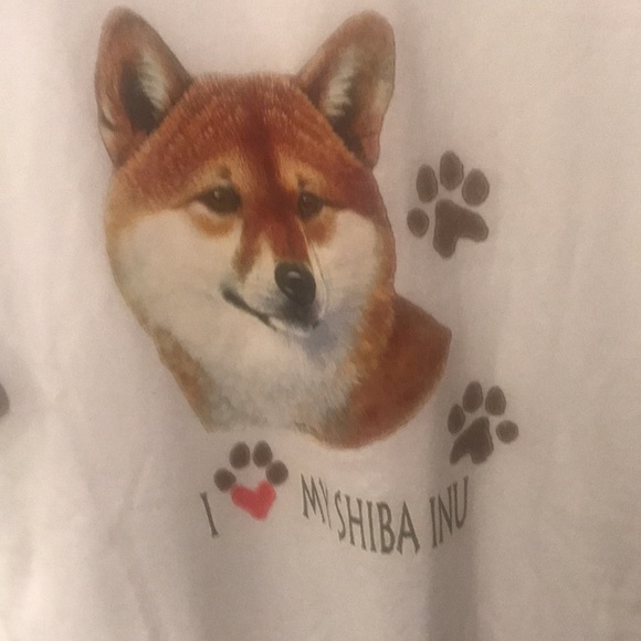 I Love My Shiba Inu ❤️ Brand New Tshirt SZ Medium - Picture 2 of 5